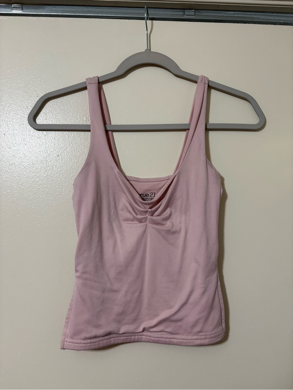Rue21 Light Pink Ruched Front Cami Tank
